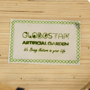 GloboStar® Artificial Garden FOLEGANDROS 20301 Διακοσμητικό Πλεκτό Καλάθι – Κασπώ Γλάστρα – Flower Pot Μπεζ με Καφέ Φ25cm x Υ37cm