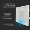 LED Προβολέας με Ανιχνευτή Κίνησης 50W V-TAC PRO Samsung Chip 100° 4000lm Λευκός με 1m καλώδιο IP65 Ψυχρό 6500K – 20303