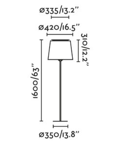 Faro Barcelona SAVOY Φωτιστικό Δαπέδου, Λευκού Χρώματος – 20306-85