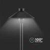 LED Φωτιστικό Καρφί Κήπου Μαύρο 7W V-TAC PRO Samsung Chip IP65 Θερμό 3000K – 20316
