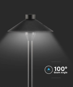 LED Φωτιστικό Καρφί Κήπου Μαύρο 7W V-TAC PRO Samsung Chip IP65 Θερμό 3000K – 20316