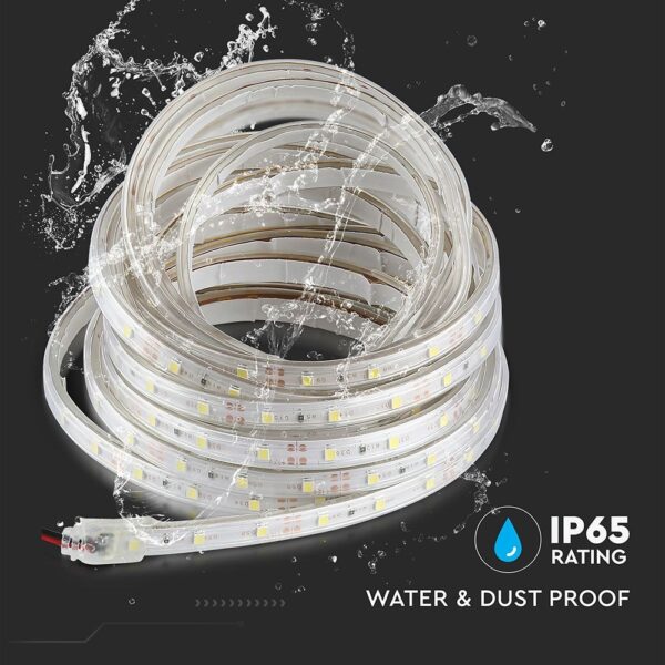 LED Ταινία 5W V-TAC Dimmable 420lm/m Αδιάβροχη IP65 Μπλε 5 Μέτρα – 212035