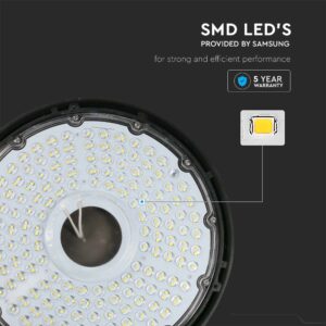LED Καμπάνα Μαύρη 150W V-TAC PRO Samsung Chip 90° 17300lm IP65 Φυσικό 4000K – 20321