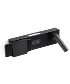 Faro Barcelona MAGOS Επιτοίχιο Φωτιστικό, Μαύρου Χρώματος,Θέση Επαγωγικής Φόρτισης, Με Αναγνώστη, Step Dimmable LED 14W 2700K – 20330