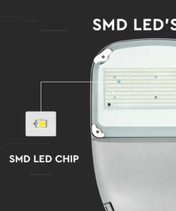 LED Ηλιακό Φωτιστικό Δρόμου 50W V-TAC PRO Samsung Chip 120° 3000lm Γκρι IP65 Ψυχρό 6400K για Ιστό & Τοίχο με Τηλεχειριστήριο – 20341