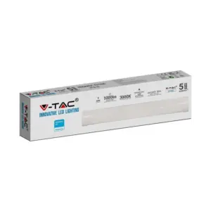 LED Πρισματικό Γραμμικό Φωτιστικό 30cm 10W V-TAC PRO Samsung Chip 1000lm 120° Θερμό 3000K – 20344