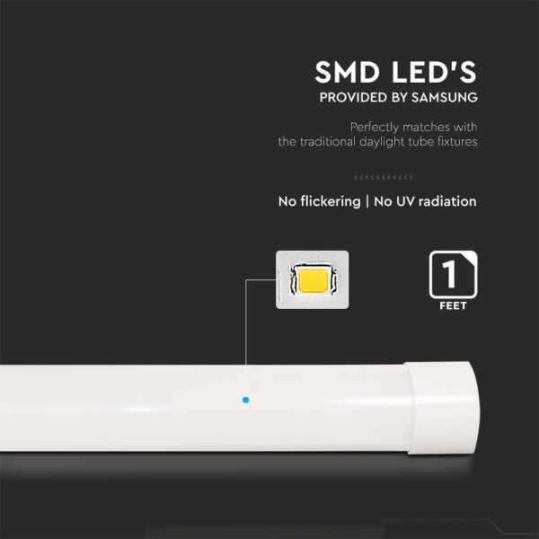 10W LED Samsung chip Πρισματικό Γραμμικό Φωτιστικό 30cm V-TAC 1000lm 120° Ψυχρό 6500K – 20346