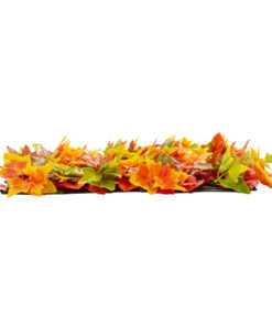 GloboStar® Artificial Garden AUTUMN MAPLE 20349 Τεχνητό Διακοσμητικό Πάνελ Φυλλωσιάς – Κάθετος Κήπος σύνθεση Φθινοπωρινός Σφένδαμος Μ50 x Π50 x Υ10cm