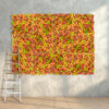 GloboStar® Artificial Garden AUTUMN MAPLE 20349 Τεχνητό Διακοσμητικό Πάνελ Φυλλωσιάς – Κάθετος Κήπος σύνθεση Φθινοπωρινός Σφένδαμος Μ50 x Π50 x Υ10cm