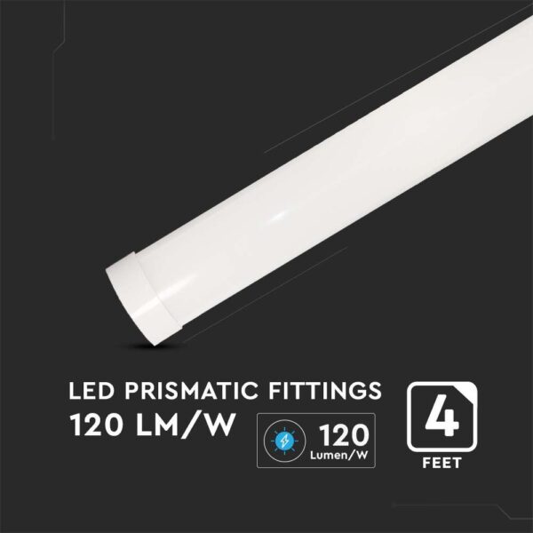 LED Πρισματικό Γραμμικό Φωτιστικό 120cm 40W V-TAC PRO Samsung Chip 4800lm 120° Φυσικό 4000K – 20351