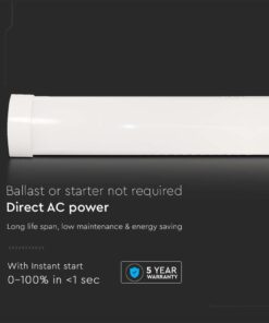 LED Πρισματικό Γραμμικό Φωτιστικό 120cm 40W V-TAC PRO Samsung Chip 4800lm 120° Φυσικό 4000K – 20351