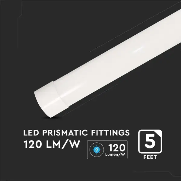 LED Πρισματικό Γραμμικό Φωτιστικό 150cm 50W V-TAC PRO Samsung Chip 6000lm 120° Φυσικό 4000K – 20354