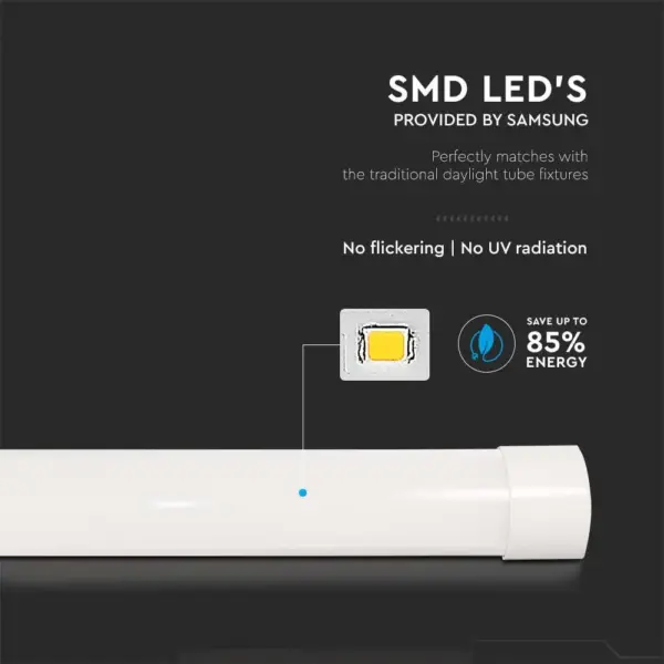 LED Πρισματικό Γραμμικό Φωτιστικό 150cm 50W V-TAC PRO Samsung Chip 6000lm 120° Φυσικό 4000K – 20354