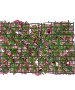 GloboStar® Artificial Garden ROSES STORY 20357 Τεχνητό Διακοσμητικό Πάνελ Λουλουδιών – Κάθετος Κήπος σύνθεση Βυσσινί Τριαντάφυλλα Μ40 x Π60 x Υ15cm