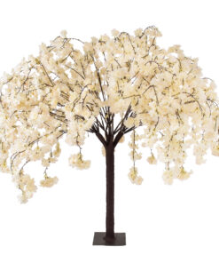 GloboStar® Artificial Garden SALMON CHERRY BLOSSOM TREE 20358 Τεχνητό Διακοσμητικό Δέντρο Σομόν Άνθος Κερασιάς Υ140cm