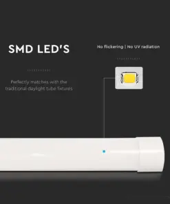 LED Πρισματικό Γραμμικό Φωτιστικό 60cm 15W V-TAC PRO 2250lm 120° Θερμό 3000K – 20359