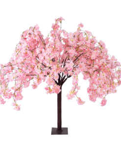 GloboStar® Artificial Garden PINK CHERRY BLOSSOM TREE 20359 Τεχνητό Διακοσμητικό Δέντρο Ροζ Άνθος Κερασιάς Υ140cm