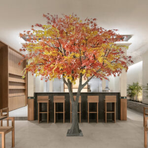 GloboStar® Artificial Garden AUTUMN MAPLE TREE 20360 Τεχνητό Διακοσμητικό Δέντρο Φθινοπωρινός Σφένδαμος Υ350cm