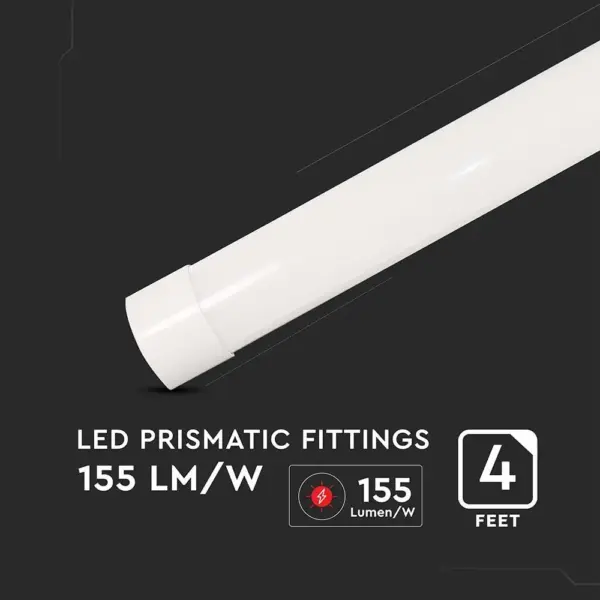 LED Πρισματικό Γραμμικό Φωτιστικό 120cm 30W V-TAC PRO  4650lm 120° Ψυχρό 6400K – 20364