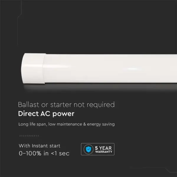 LED Πρισματικό Γραμμικό Φωτιστικό 150cm 38W V-TAC PRO  5900lm 120° Θερμό 3000K – 20365