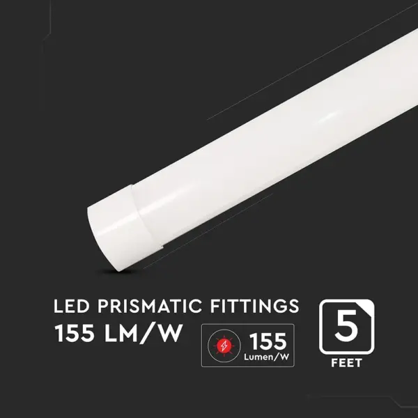 LED Πρισματικό Γραμμικό Φωτιστικό 150cm 38W V-TAC PRO  5900lm 120° Θερμό 3000K – 20365