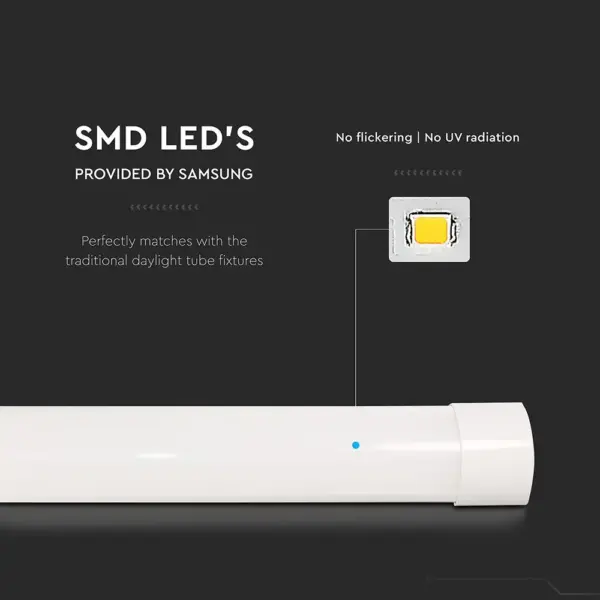 LED Πρισματικό Γραμμικό Φωτιστικό 150cm 38W V-TAC PRO  5900lm 120° Θερμό 3000K – 20365