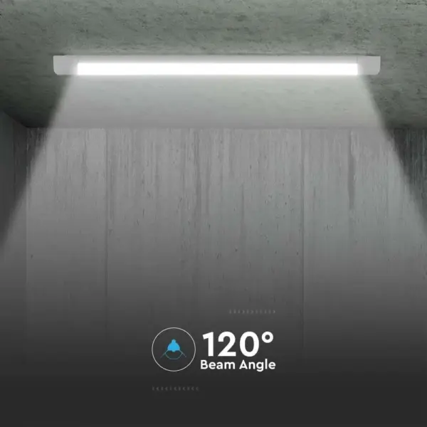 LED Πρισματικό Γραμμικό Φωτιστικό 150cm 38W V-TAC PRO  5900lm 120° Θερμό 3000K – 20365