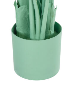 GloboStar® Artificial Garden TURQUOISE STRELITZIA 20368 Τεχνητό Διακοσμητικό Φυτό Τιρκουάζ Στερλίτσια Υ120cm