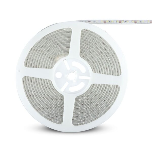 LED Ταινία 7.2W V-TAC Dimmable 600lm/m Αδιάβροχη IP65 Ψυχρό Λευκό 6400K 5 Μέτρα – 212037
