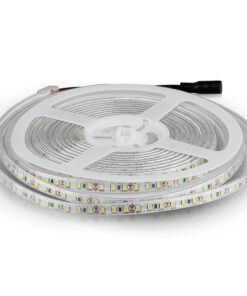 LED Ταινία 7.2W V-TAC Dimmable 600lm/m Αδιάβροχη IP65 Φυσικό Λευκό 4000K 5 Μέτρα – 212044