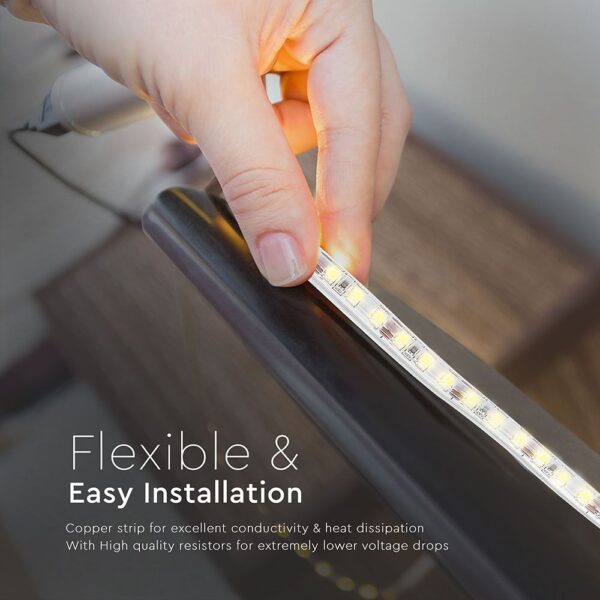 LED Ταινία 7.2W V-TAC Dimmable 600lm/m Αδιάβροχη IP65 Φυσικό Λευκό 4000K 5 Μέτρα – 212044