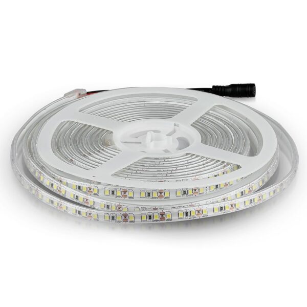 LED Ταινία 7.2W V-TAC Dimmable 600lm/m Αδιάβροχη IP65 Ψυχρό Λευκό 6400K 5 Μέτρα - 212037