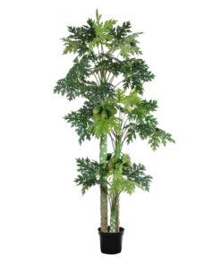 GloboStar® Artificial Garden PAPAYA TREE 20383 Τεχνητό Διακοσμητικό Φυτό Παπάγια Υ270cm