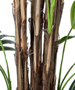 GloboStar® Artificial Garden BROADLEAF LADY PALM TREE 20384 Τεχνητό Διακοσμητικό Φυτό Πλατύφυλλος Φοίνικας Μπαμπού Υ300cm