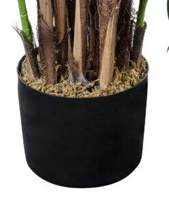 GloboStar® Artificial Garden BROADLEAF LADY PALM TREE 20384 Τεχνητό Διακοσμητικό Φυτό Πλατύφυλλος Φοίνικας Μπαμπού Υ300cm