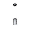 GloboStar® TORUS 203-0063 Μοντέρνο Κρεμαστό Φωτιστικό Καμπάνα Μονόφωτο 1 x E27 IP20 Μαύρο Πλαστικό – Μ10 x Π10 x Υ77cm