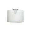 GloboStar® CILIO 203-0150 Μοντέρνο Φωτιστικό Οροφής Καπέλο Μονόφωτο 1 x E27 IP20 Λευκό Διάτρητο Ύφασμα – Μ30 x Π30 x Υ21cm