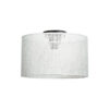 GloboStar® CILIO 203-0155 Μοντέρνο Φωτιστικό Οροφής Καπέλο Μονόφωτο 1 x E27 IP20 Λευκό Διάτρητο Ύφασμα – Μ38 x Π38 x Υ21cm