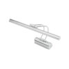 GloboStar® REFINE 203-0187 Φωτιστικό Τοίχου – Απλίκα LED 7W 640lm 120° AC 220-240V IP44 Θερμό Λευκό Χρώμιο – Μ35 x Π25 x Υ9cm – 2 Xρόνια Εγγύηση