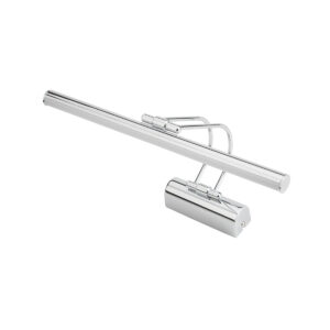 GloboStar® REFINE 203-0187 Φωτιστικό Τοίχου – Απλίκα LED 7W 640lm 120° AC 220-240V IP44 Θερμό Λευκό Χρώμιο – Μ35 x Π25 x Υ9cm – 2 Xρόνια Εγγύηση