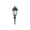 GloboStar® VITRO 203-0193 Vintage Καρφωτό Φωτιστικό Φαναράκι Μονόφωτο 1 x E27 IP44 Μαύρο Πλαστικό Σώμα – Μ16 x Π16 x Υ51cm