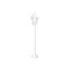 GloboStar® VITRO 203-0202 Vintage Επιδαπέδιο Φωτιστικό Φαναράκι Μονόφωτο 1 x E27 IP44 Λευκό Πλαστικό Σώμα – Μ16 x Π16 x Υ100cm