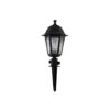 GloboStar® SOLME 203-0213 Vintage Καρφωτό Φωτιστικό Φαναράκι Μονόφωτο 1 x E27 IP44 Μαύρο Πλαστικό Σώμα – Μ15 x Π15 x Υ50cm