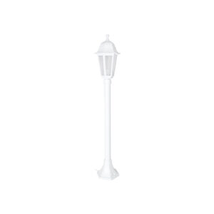 GloboStar® SOLME 203-0222 Vintage Επιδαπέδιο Φωτιστικό Φαναράκι Μονόφωτο 1 x E27 IP44 Λευκό Πλαστικό Σώμα – Μ15 x Π15 x Υ100cm