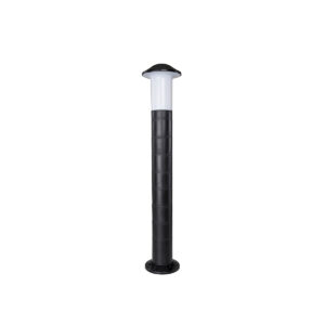 GloboStar® GARDENIO 203-0247 Μοντέρνο Επιδαπέδιο Φωτιστικό Φαναράκι Μονόφωτο 1 x E27 IP44 Μαύρο Πλαστικό Σώμα – Μ15 x Π15 x Υ85cm
