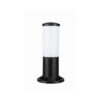 GloboStar® GARDENIO 203-0249 Μοντέρνο Επιδαπέδιο Φωτιστικό Μονόφωτο 1 x E27 IP44 Μαύρο Πλαστικό Σώμα – Μ15 x Π15 x Υ31cm