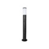 GloboStar® GARDENIO 203-0250 Μοντέρνο Επιδαπέδιο Φωτιστικό Μονόφωτο 1 x E27 IP44 Μαύρο Πλαστικό Σώμα – Μ15 x Π15 x Υ84cm