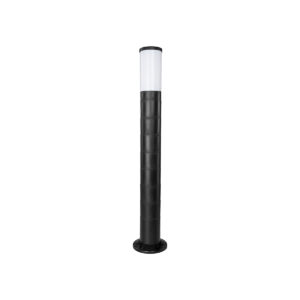 GloboStar® GARDENIO 203-0250 Μοντέρνο Επιδαπέδιο Φωτιστικό Μονόφωτο 1 x E27 IP44 Μαύρο Πλαστικό Σώμα – Μ15 x Π15 x Υ84cm