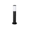 GloboStar® GARDENIO 203-0251 Μοντέρνο Επιδαπέδιο Φωτιστικό Μονόφωτο 1 x E27 IP44 Μαύρο Πλαστικό Σώμα – Μ15 x Π15 x Υ56cm