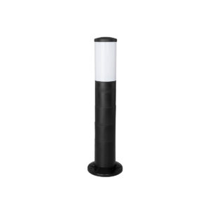 GloboStar® GARDENIO 203-0251 Μοντέρνο Επιδαπέδιο Φωτιστικό Μονόφωτο 1 x E27 IP44 Μαύρο Πλαστικό Σώμα – Μ15 x Π15 x Υ56cm